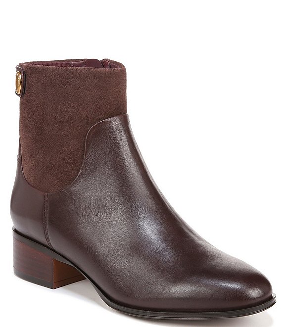 Franco Sarto Jessica Leather and Suede Booties | Dillard's