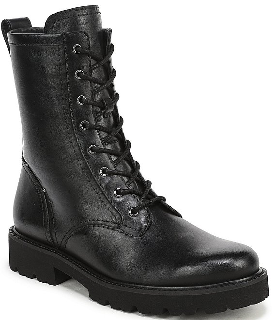 Franco Sarto Safira Leather Combat Boots