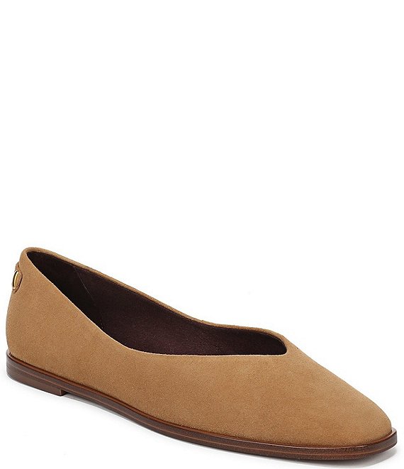 Franco Sarto Tesia Suede Square Toe Flats