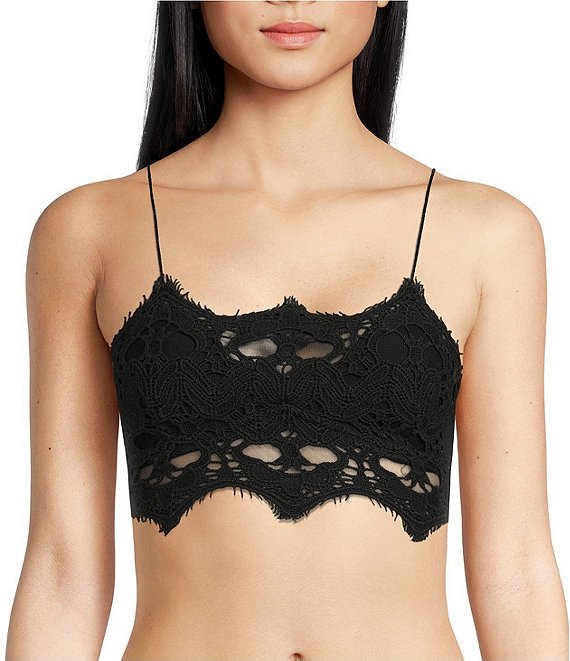 Scalloped Lace Bralette and Thong Set