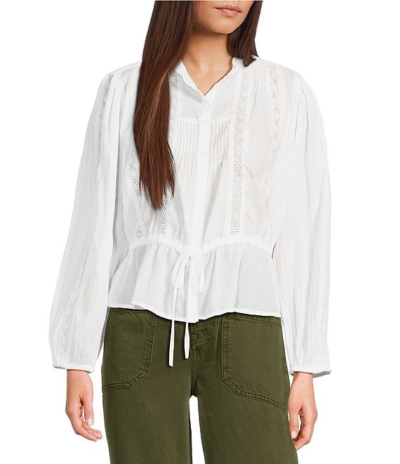 Free People Off online White Lace Top