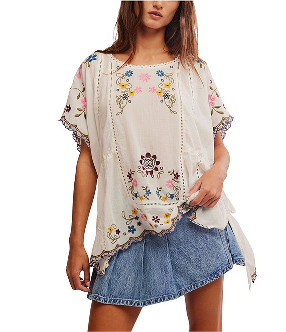 Danielle Embroidered Top | Cloud Dancer Danielle Embroidered Top | Cloud Dancer