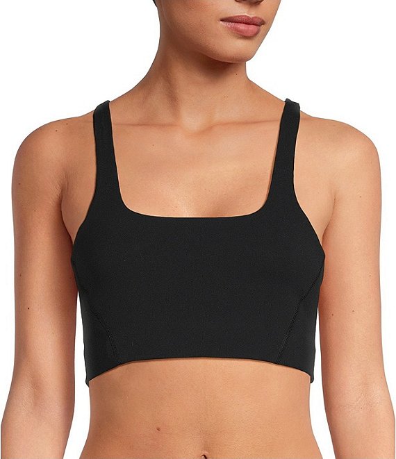 FREE PEOPLE FP Movement Every Single Time Cut Out Sports Bra - BLACK