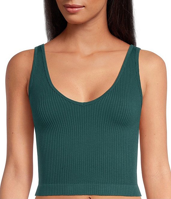 Short and Sweet Ribbed Sleeveless Crop Tank