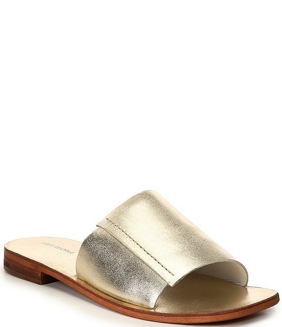 Sam Edelman Girls' Bay Metallic Flat Slide Sandals (Youth) | Dillard's