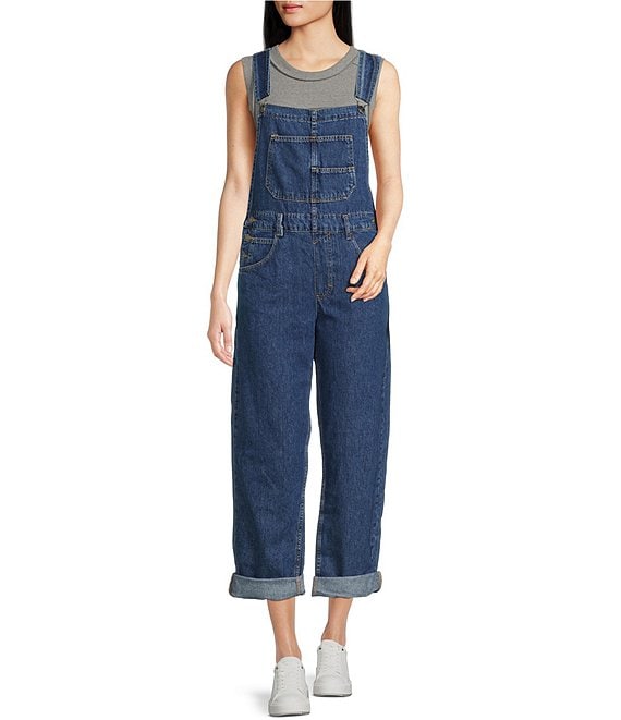 Amazon.com: ViYW Women Jeans Jumpsuit, Women's Romper Long Denim Pants  Trousers Teen Girl Overalls Strap Elastic Waist Jean with Pockets Blue :  Clothing, Shoes & Jewelry