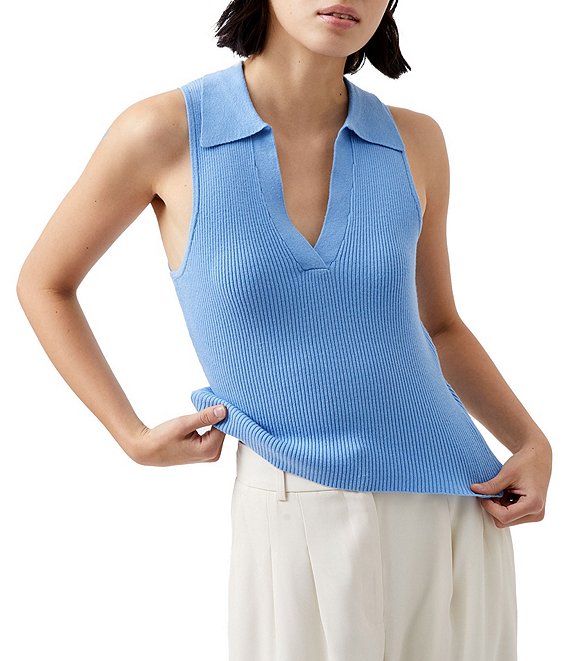 French Connection V Neck Sleeveless Pullover Top Dillard s