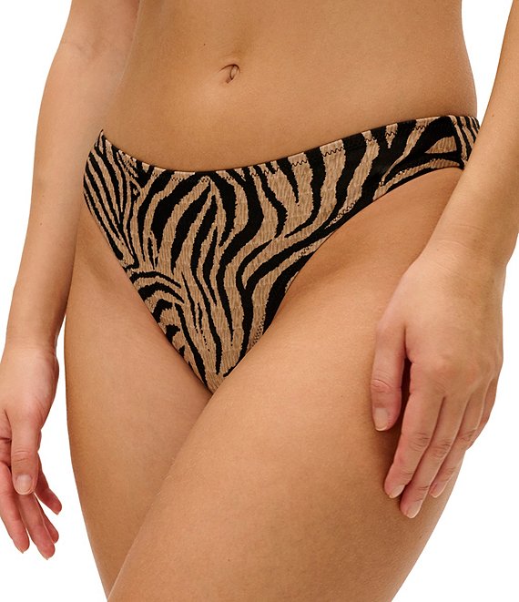 Freya Tortoli Bay Animal Print Moderate Coverage Hipster Swim Bottom