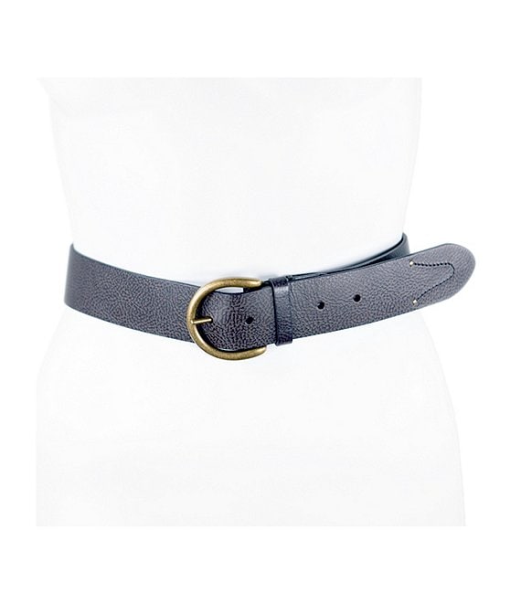 Color:Black - Image 1 - 1.5#double; Campus Leather Classic Belt
