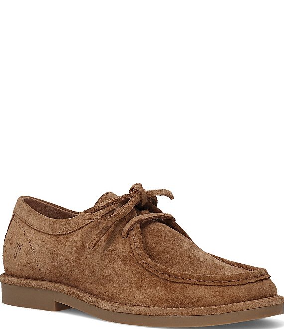 Frye Harper Wallaby Suede Lace Up Loafers
