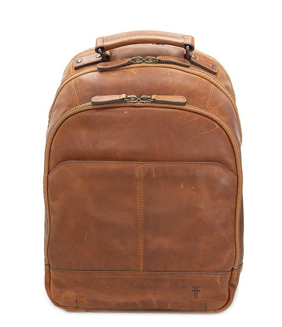 frye oliver leather backpack