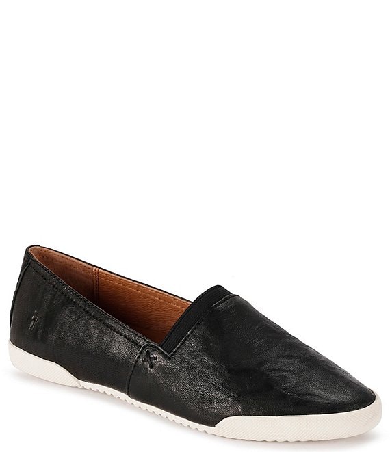 frye leather slip on