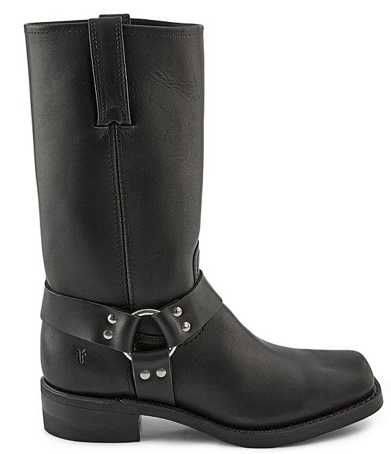 Frye Men's Leather 12R O-Ring Harness Hardware Square Toe Boots