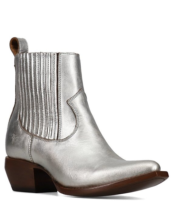 Frye Sacha Chelsea Silver 8.5