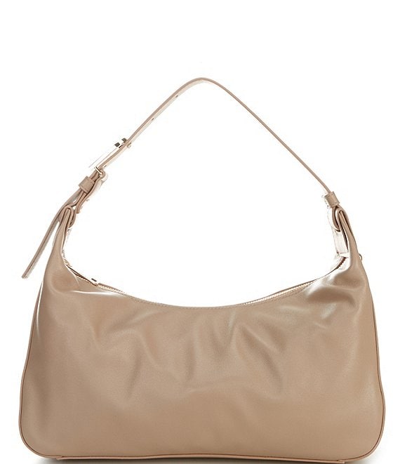 Furla Flow Medium Arch Logo Leather Shoulder Bag