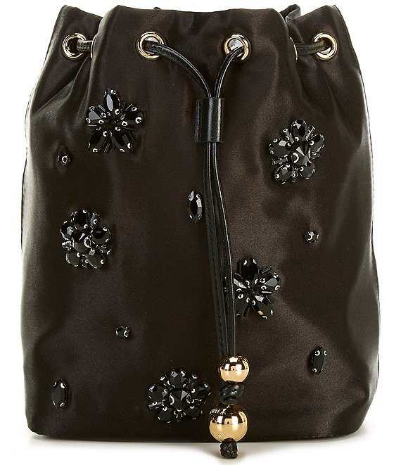 Furla Mini Sfera Soft Jeweled Flowers Bucket Bag