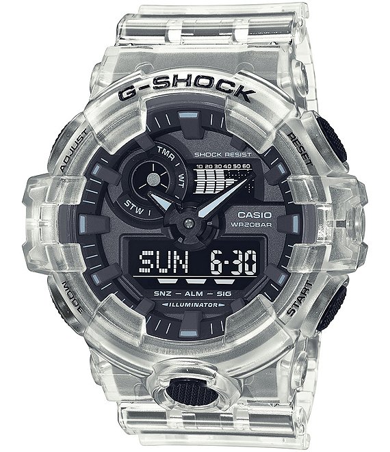 Color:Clear - Image 1 - GA700SKE-7A Skeleton Shock Resistant Watch