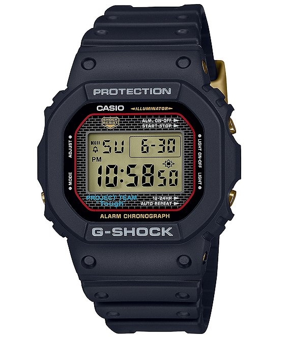 G-Shock Men's 5000 Series Digital Black Resin Strap Watch | Dillard's