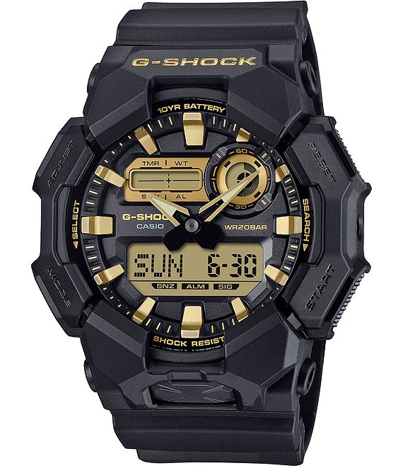 ✨黒金格安✨CASIO G-SHOCK 

GA-400 G-Shock Men's Ana-Digi Black Resin Strap Watch | Dillard's