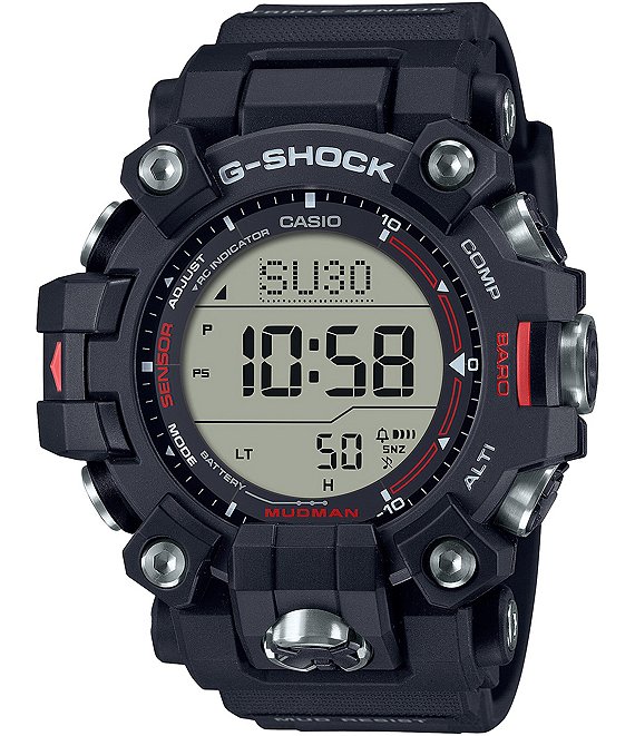 G-Shock Men's Digital Black Resin Strap Watch | Dillard's