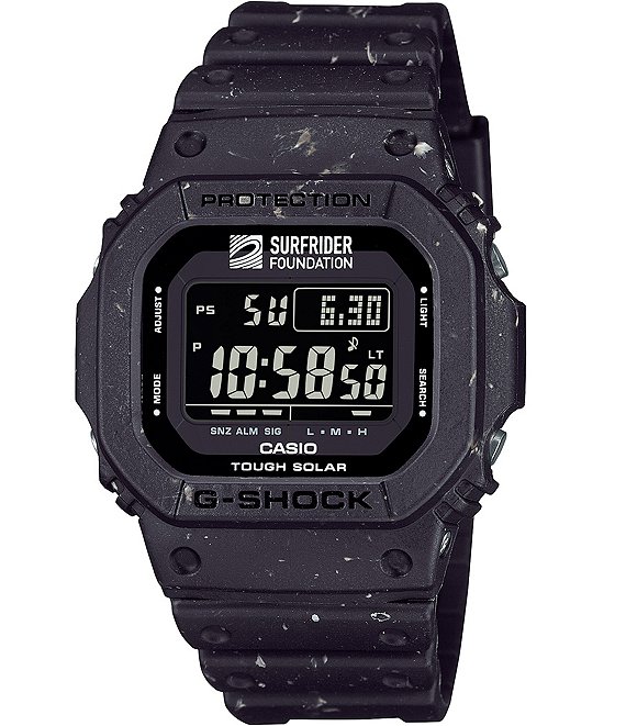 G Shock Men s Surfrider Limited Edition Digital Black Resin Strap Watch Dillard s