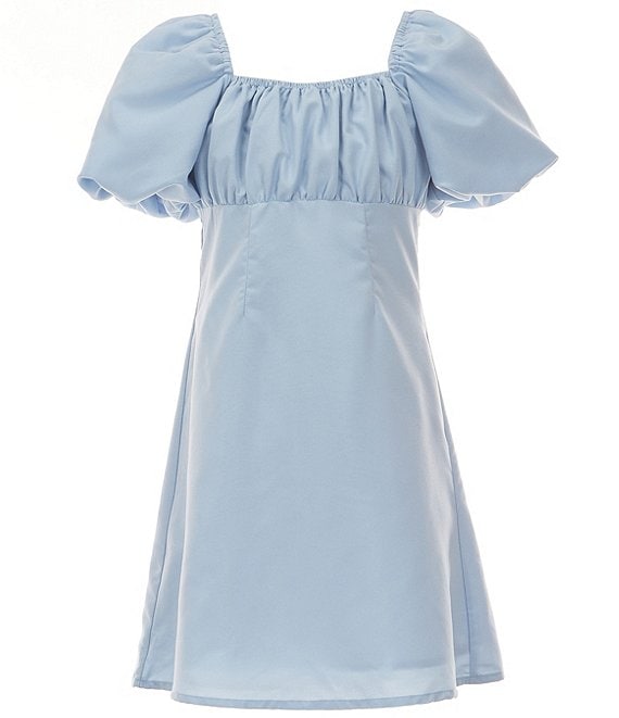 クリスマスファッション GB Dillard's | Dress Waist Empire Puff-Sleeve 7-16 Girls Big ワンピース