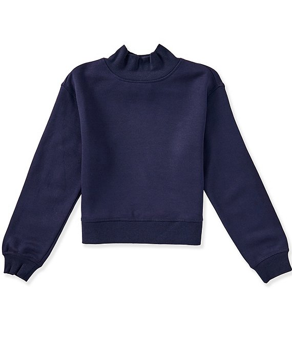 GB Big Girls Mock Neck Long Sleeve Essentials Sweatshirt