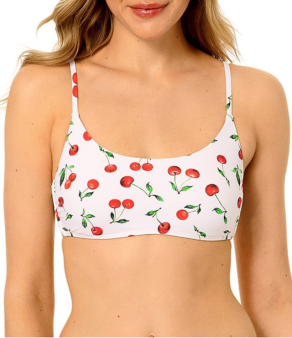 GB Cherry Glaze Scoop Bralette Swim Top