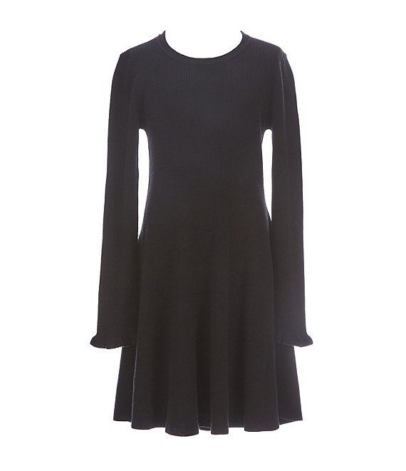 Color:Black - Image 1 - Girls Big Girls 7-16 Sweater Dress