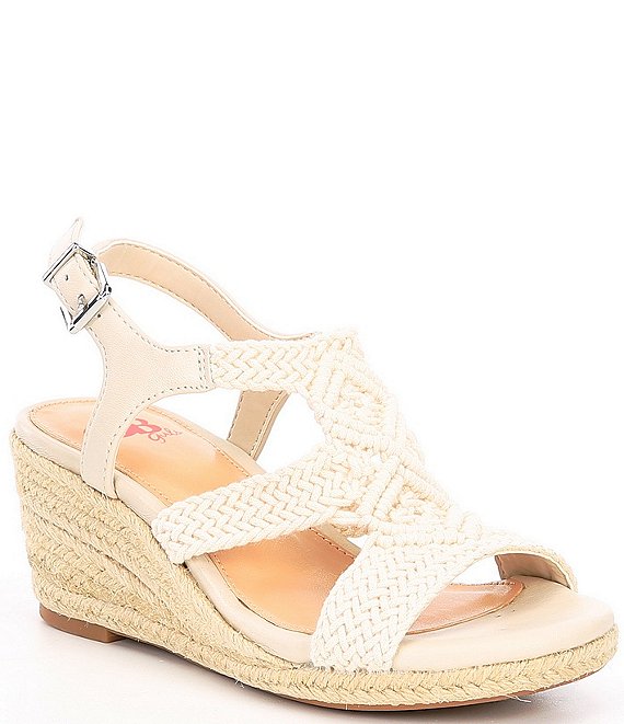 GB Girls' Cabana Woven Macrame Wedge Sandals (Youth) | Dillard's