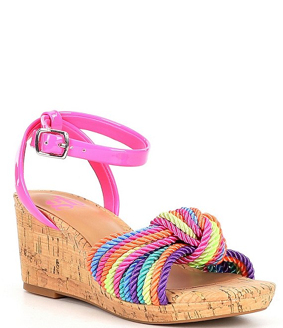 GB Girls' Claiire-Girl Woven Knot Wedge Sandals (Toddler) | Dillard's