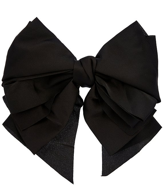 GB Girls Double Loop Satin Alligator Clip Bow