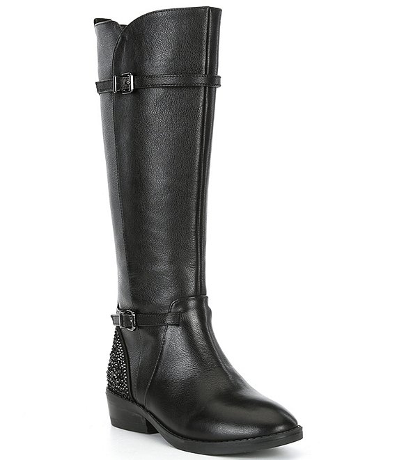 GB Girls' Holland-Girl Leather Buckled Tall Riding Boots (Youth ...
