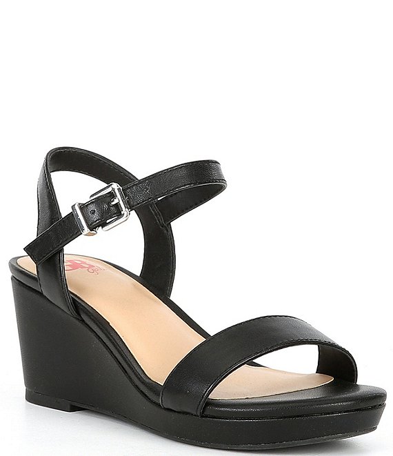 Franco Sarto Womens Palms Leather Gladiator Wedge Sandals - Walmart.com