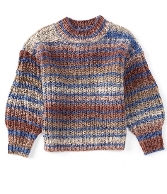 GB Little Girls 2T-6X Mock Neck Multicolor Sweater | Dillard's