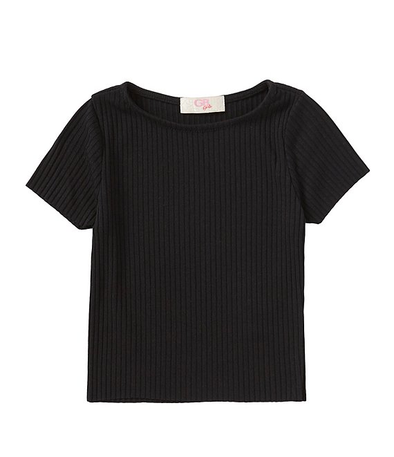 GB Little Girls 2T-6X Short-Sleeve Rib Knit Tee | Dillard's