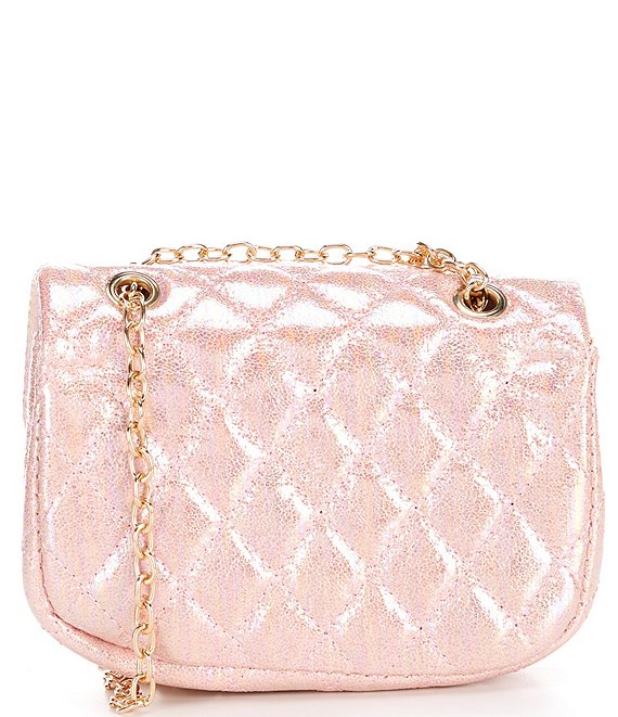 GB Girls Metallic Quilted Crossbody Handbag | Dillard's