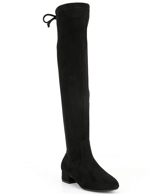 Color:Black - Image 1 - Girls' Trilla Over-The-Knee Boots (Toddler)