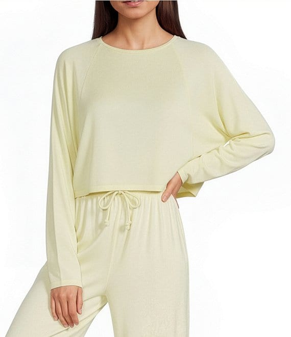 GB Hacci Batwing Cropped Coordinating Pullover Top