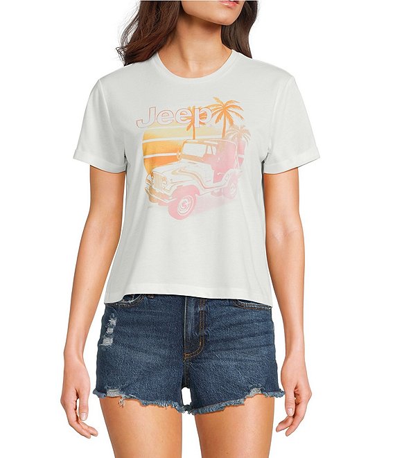 GB Jeep Palm Tree Graphic Tee