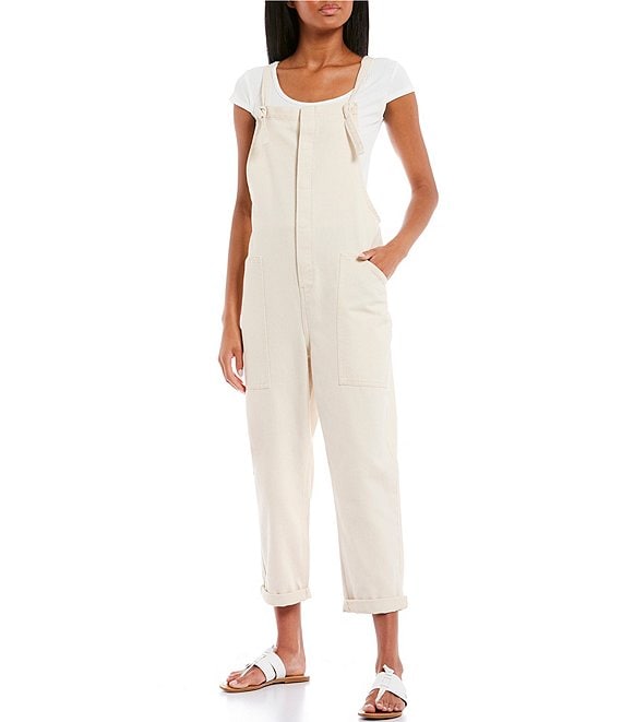 GB Knot Strap Button Front Overalls | Dillard's