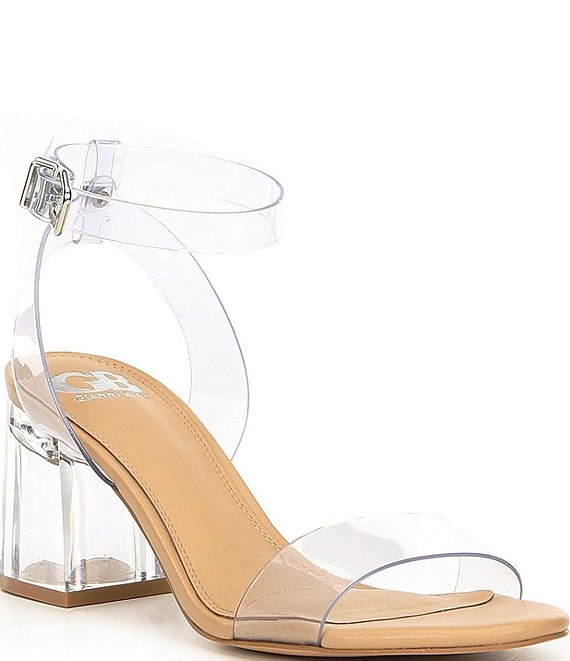 Cute Clear & Nude Heels - All Shoes | Red Dress