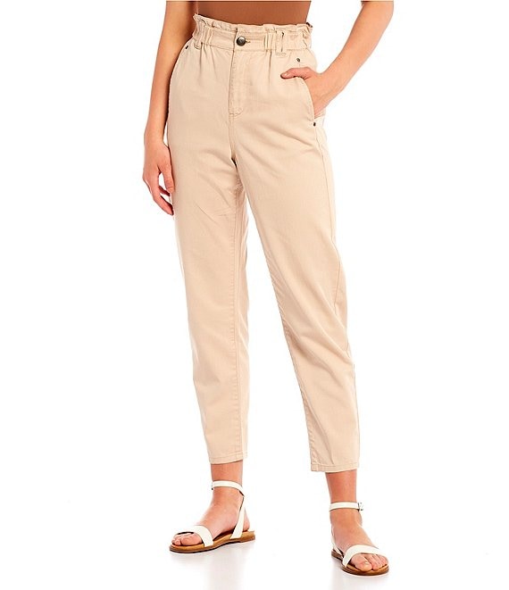 Plus Size Chloe High Waist Paper Bag Pants - Plus Size Work Pants – 2020AVE