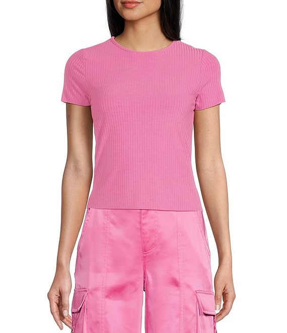 GB Short Sleeve Ribbed Knit Coordinating T-Shirt