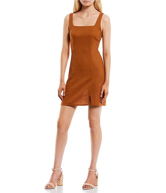 Dress | Square Linen Mini GB Dillard\'s Neck