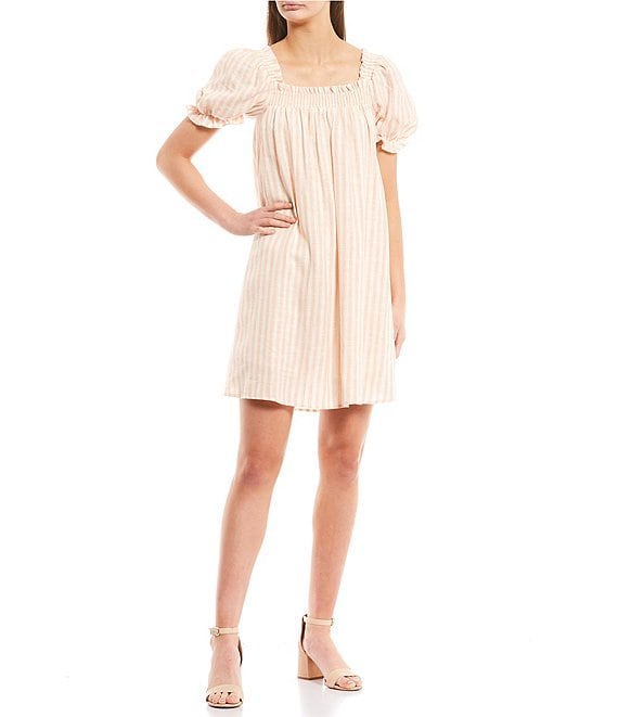 Dillards deals peach dress