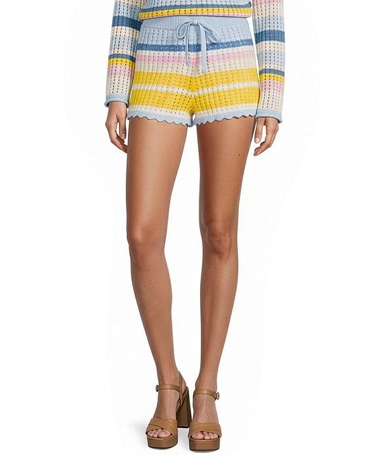 GB Striped Sweater Shorts