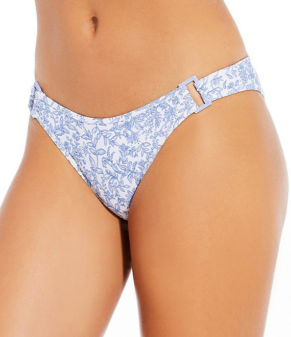 GB Toile Tale Ring High Leg Floral Hipster Swim Bottom