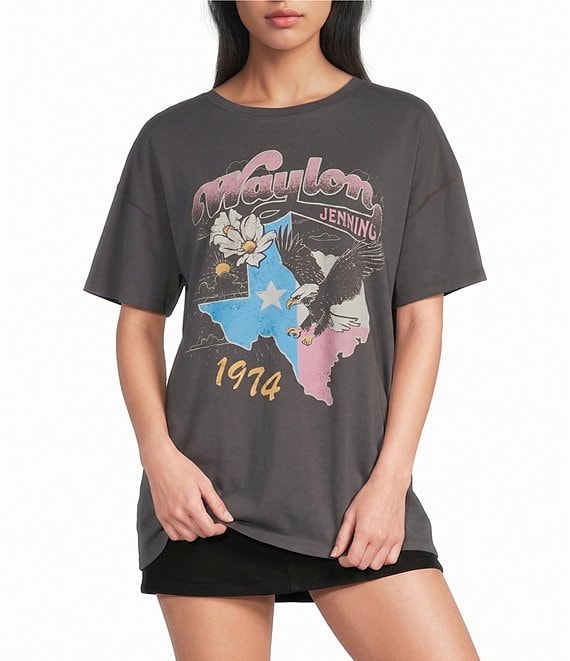 GB Waylon Jennings Oversized Graphic Tee