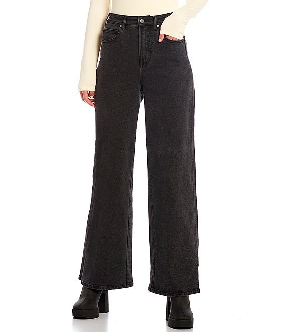 GB Wide Leg Split Hem Denim | Dillard's